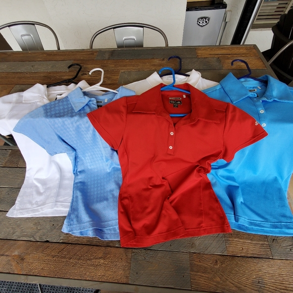 Nike Tops - 5 like new women's golf shirts 4s 1xs